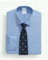 Brooks Brothers Explorer Collection Non-iron Twill Ainsley Collar, Dress Shirt | Dark Blue | Size 17 33