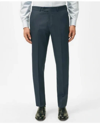 Brooks Brothers Explorer Collection Slim Fit Wool Nailhead Suit Pants In Blue