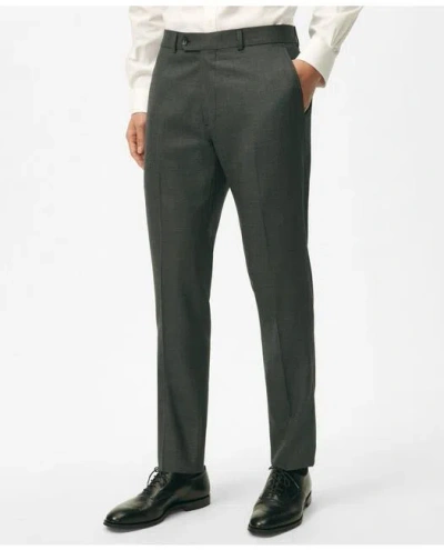 Brooks Brothers Explorer Collection Slim Fit Wool Nailhead Suit Pants In Grey
