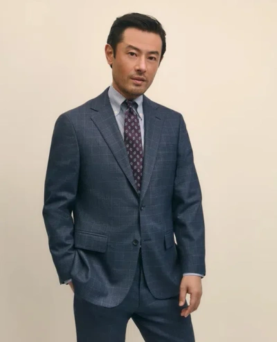 Brooks Brothers Explorer Collection Slim Fit Wool Overcheck Suit Jacket In Gray