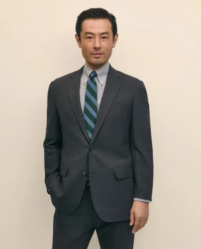 Brooks Brothers Explorer Collection Slim Fit Wool Suit Jacket In Gray