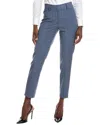 Brooks Brothers Explorer Slim Crop Wool-blend Pant In Blue