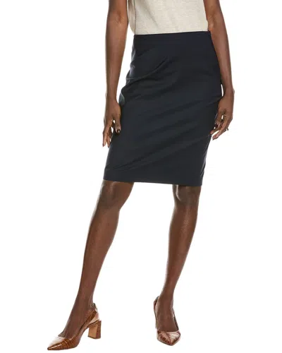 Brooks Brothers Explorer Wool-blend Pencil Skirt In Blue