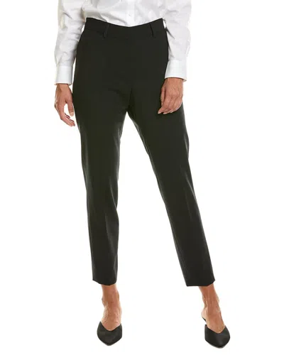 Brooks Brothers Explorer Wool-blend Crop Straight Pant In Black