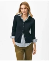Brooks Brothers Twinset Cardigan In Merino Wool Sweater In Navy