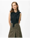 Brooks Brothers Twinset Shell In Merino Wool Sweater In Navy