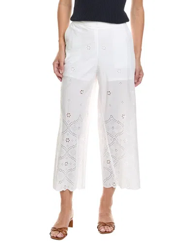 Brooks Brothers Denim Wide Leg Pant In Yellow