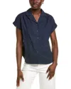 Brooks Brothers Dot Print Cap Sleeve Top