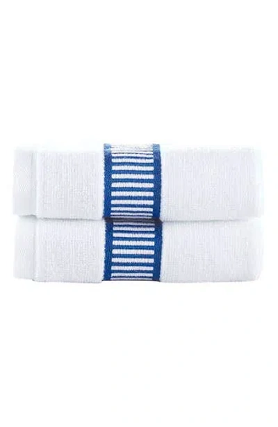 Brooks Brothers Fancy Border 2-pack Turkish Cotton Bath Towels In White