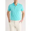 Brooks Brothers Feeder Stripe Performance Knit Polo In Blue/green