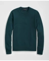 Brooks Brothers Fine Merino Wool Crewneck Sweater In Medium Green