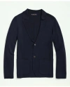 Brooks Brothers Fine Merino Wool Sweater Blazer In Navy