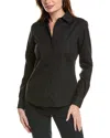 Brooks Brothers Fitted Blouse In Black
