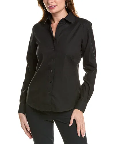 Brooks Brothers Fitted Blouse In Black