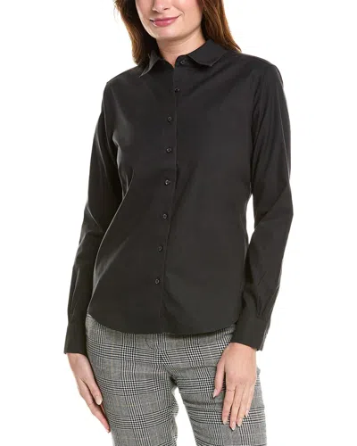 Brooks Brothers Fitted Blouse In Black