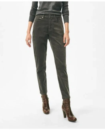 Brooks Brothers Five-pocket Corduroy Pants In Dark Grey