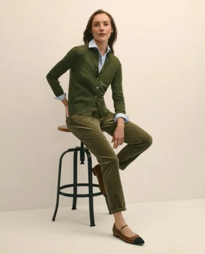 Brooks Brothers Five-pocket Corduroy Pants In Green
