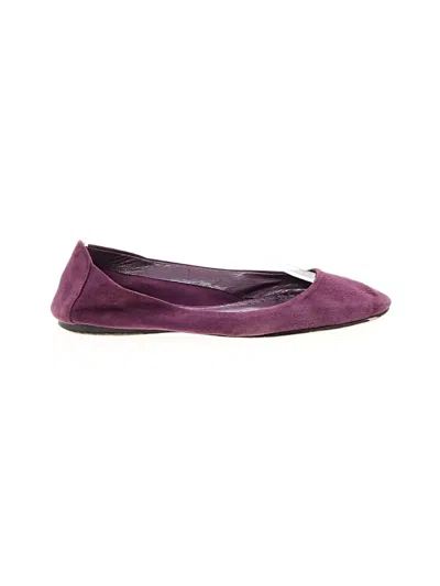 Pre-owned Brooks Brothers Flats In Purple