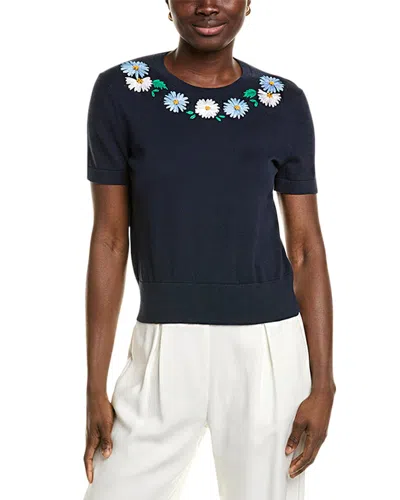 Brooks Brothers Floral Embroidered Sweater