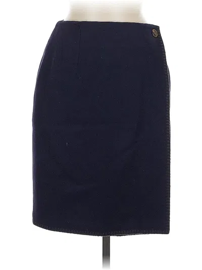 Pre-owned Brooks Brothers Formal Skirt In Blue
