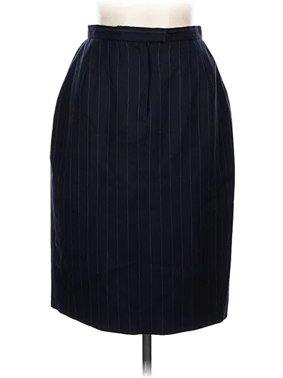Pre-owned Brooks Brothers Formal Skirt In Blue
