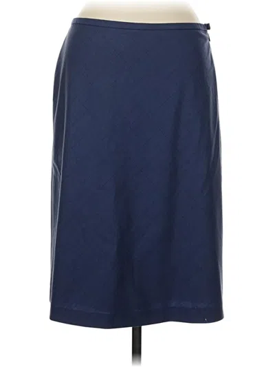 Pre-owned Brooks Brothers Formal Skirt In Blue