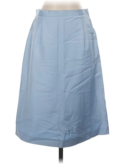 Pre-owned Brooks Brothers Formal Skirt In Blue