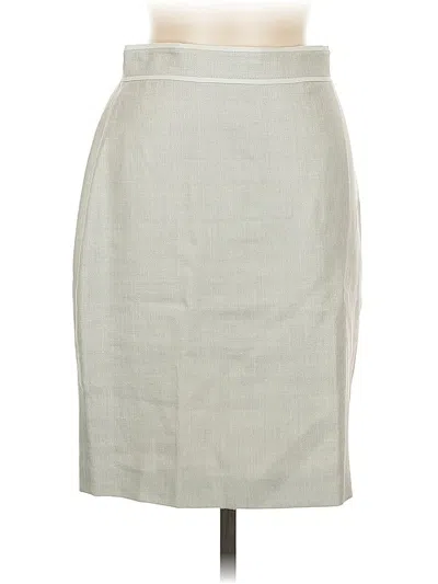 Pre-owned Brooks Brothers Formal Skirt In Gray
