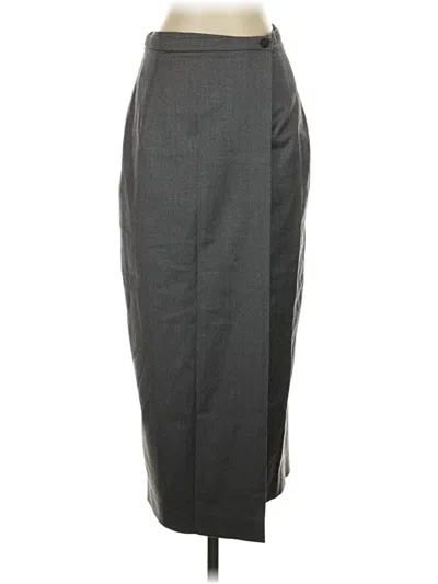 Pre-owned Brooks Brothers Formal Skirt In Gray
