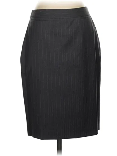 Pre-owned Brooks Brothers Formal Skirt In Gray
