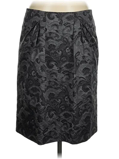 Pre-owned Brooks Brothers Formal Skirt In Gray