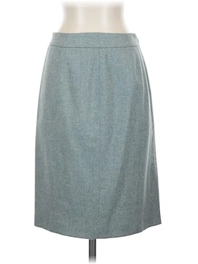 Pre-owned Brooks Brothers Formal Skirt In Gray