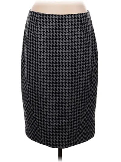 Pre-owned Brooks Brothers Formal Skirt In Gray