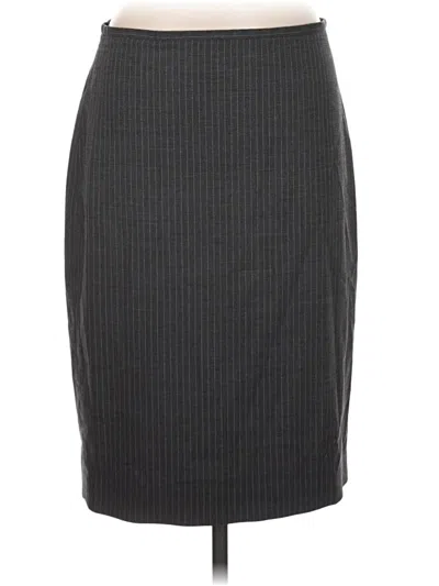 Pre-owned Brooks Brothers Formal Skirt In Gray