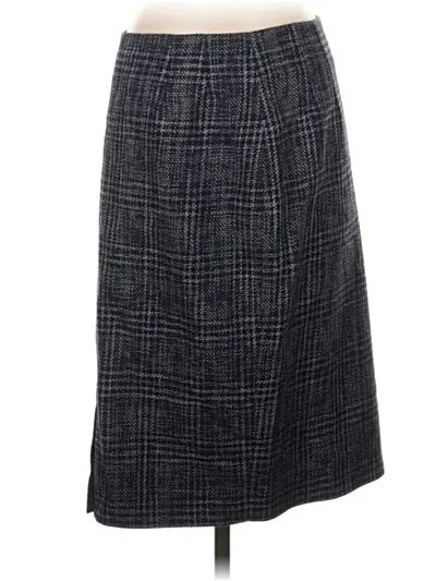 Pre-owned Brooks Brothers Formal Skirt In Gray