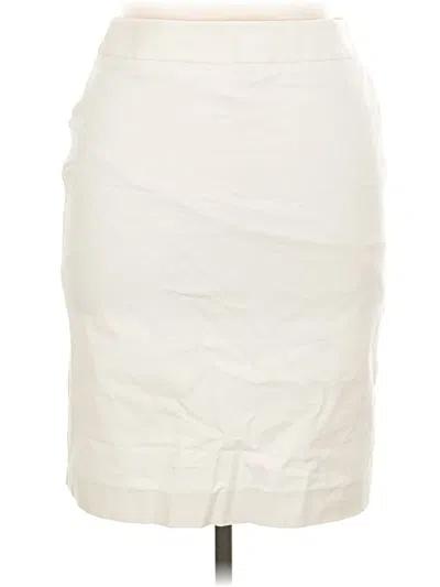 Pre-owned Brooks Brothers Formal Skirt In Ivory