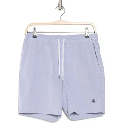 Brooks Brothers Friday Bedford Cord Shorts In Blue And White