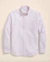 Brooks Brothers Friday Oxford Shirt, Candy Striped In Burgundy