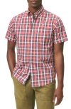 Brooks Brothers Friday Plaid Short Sleeve Cotton Poplin Button-down Shirt In Multi