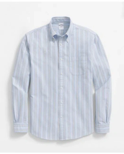 Brooks Brothers Friday Shirt, Oxford Archive Stripe In Light Blue