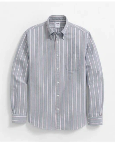 Brooks Brothers Friday Shirt, Oxford Archive Stripe In Navy