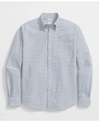 Brooks Brothers Friday Shirt, Oxford Tattersall In Blue