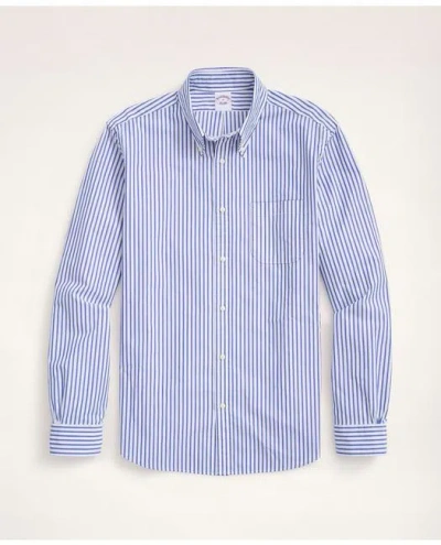 Brooks Brothers Friday Shirt, Poplin Bengal Stripe In Blue