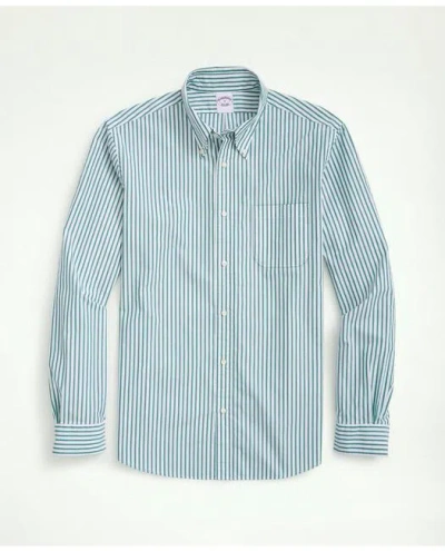 Brooks Brothers Friday Shirt, Poplin Bengal Stripe In Green