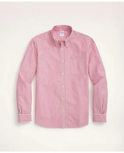 Brooks Brothers Friday Shirt, Poplin Bengal Stripe In Red
