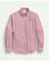 Brooks Brothers Friday Shirt, Poplin Butcher Striped In Red