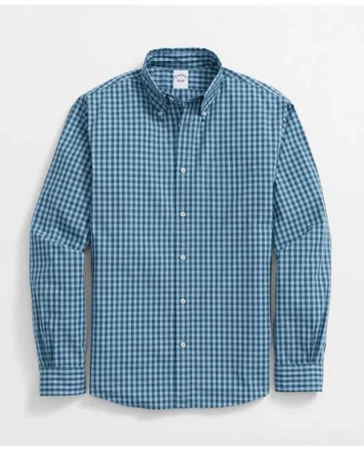 Brooks Brothers Friday Shirt, Poplin Gingham In Blue