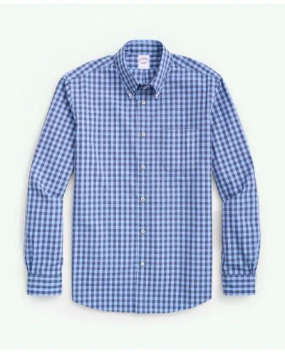 Brooks Brothers Friday Shirt, Poplin Gingham In Blue