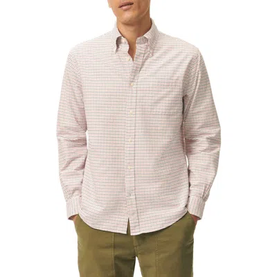 Brooks Brothers Friday Tattersall Check Cotton Oxford Cloth Button-down Shirt In White Multi