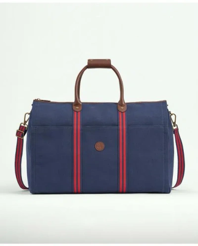 Brooks Brothers Garment Bag In Cotton Canvas | Navy